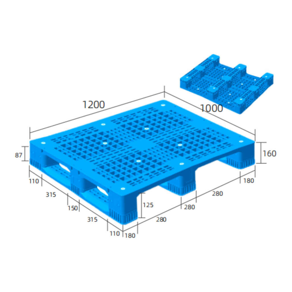 1000×1200 Drive-In Racking Plastic Pallet