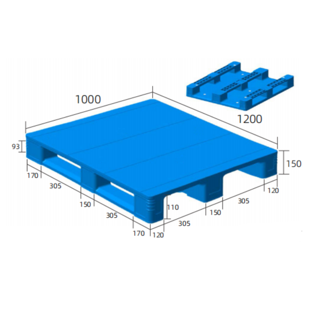 1200×1000 Selective Racking Plastic Pallet