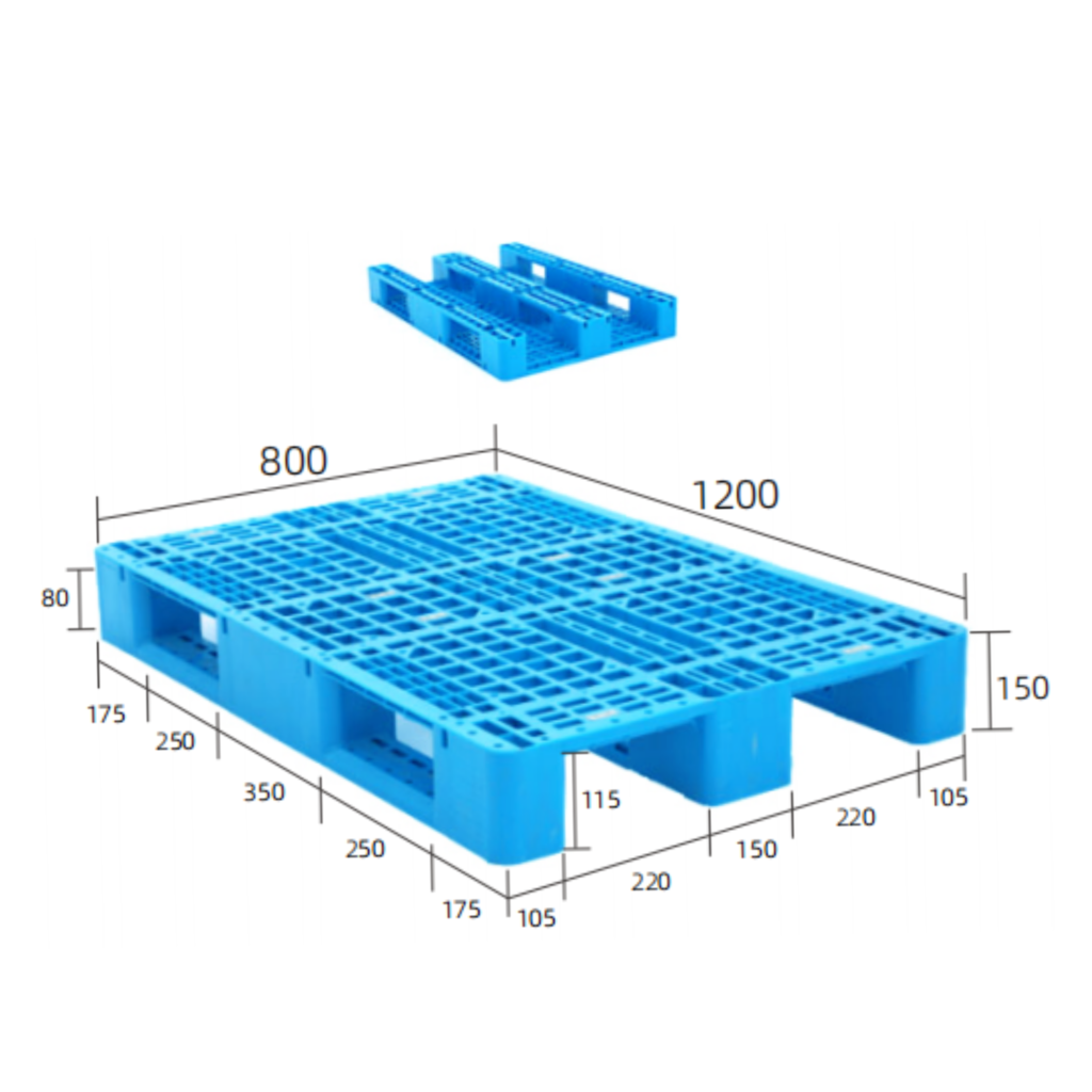 1200×800 Selective Racking Plastic Pallet