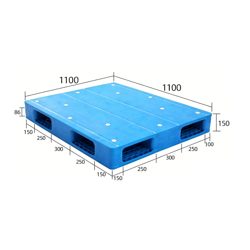 1100×1100 Double Faced Plastic Pallets