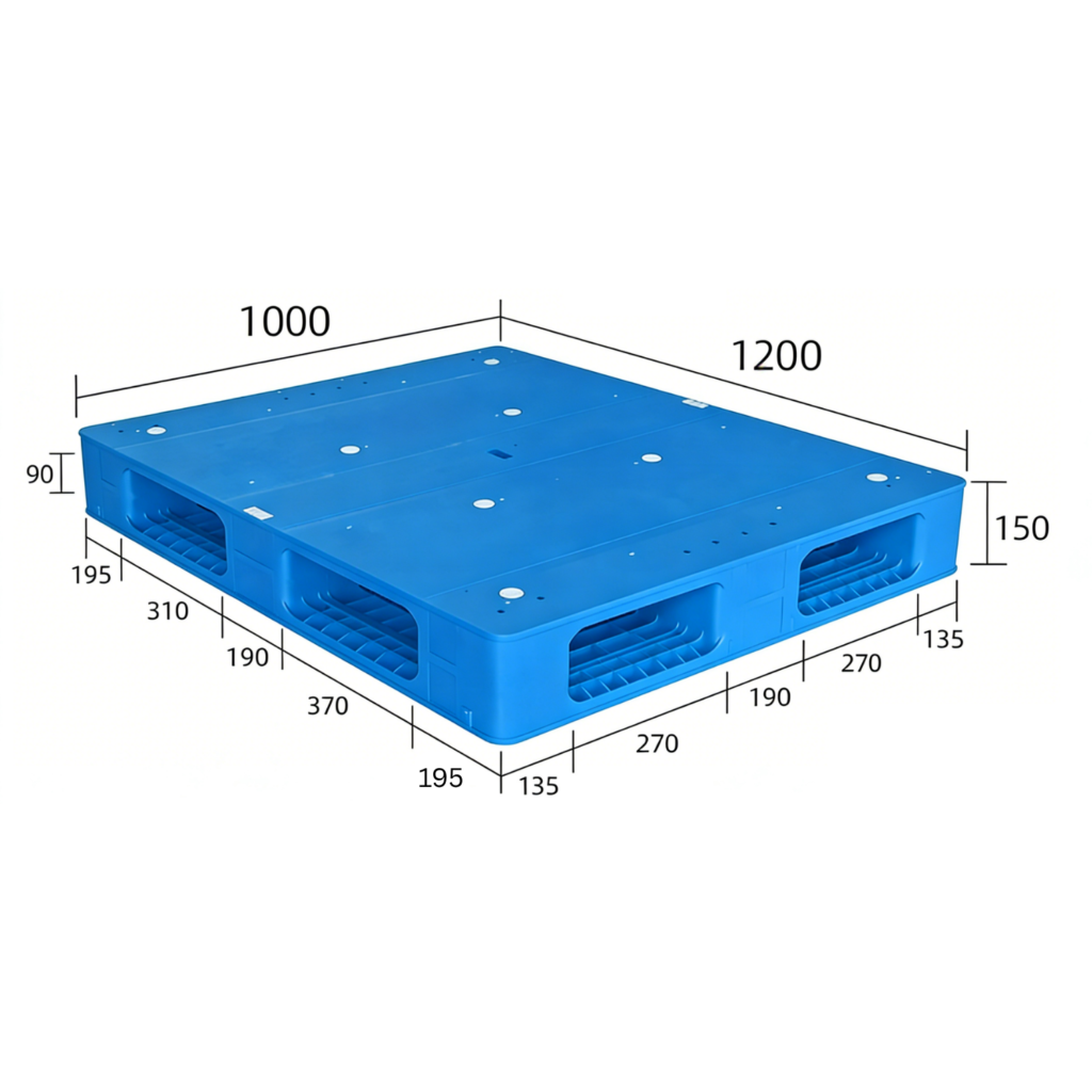 1200×1000 Double Faced Plastic Pallets