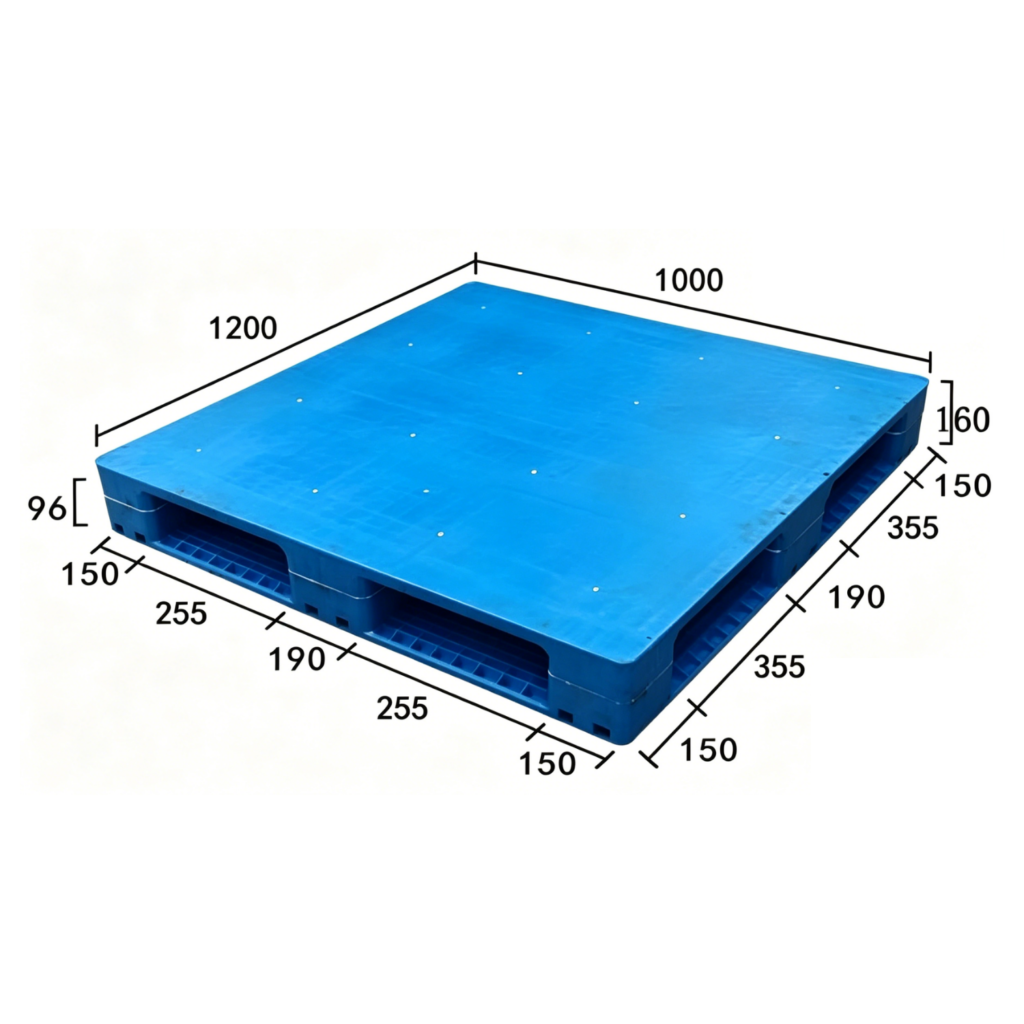 1200 x 1000 6 runner plastic pallet
