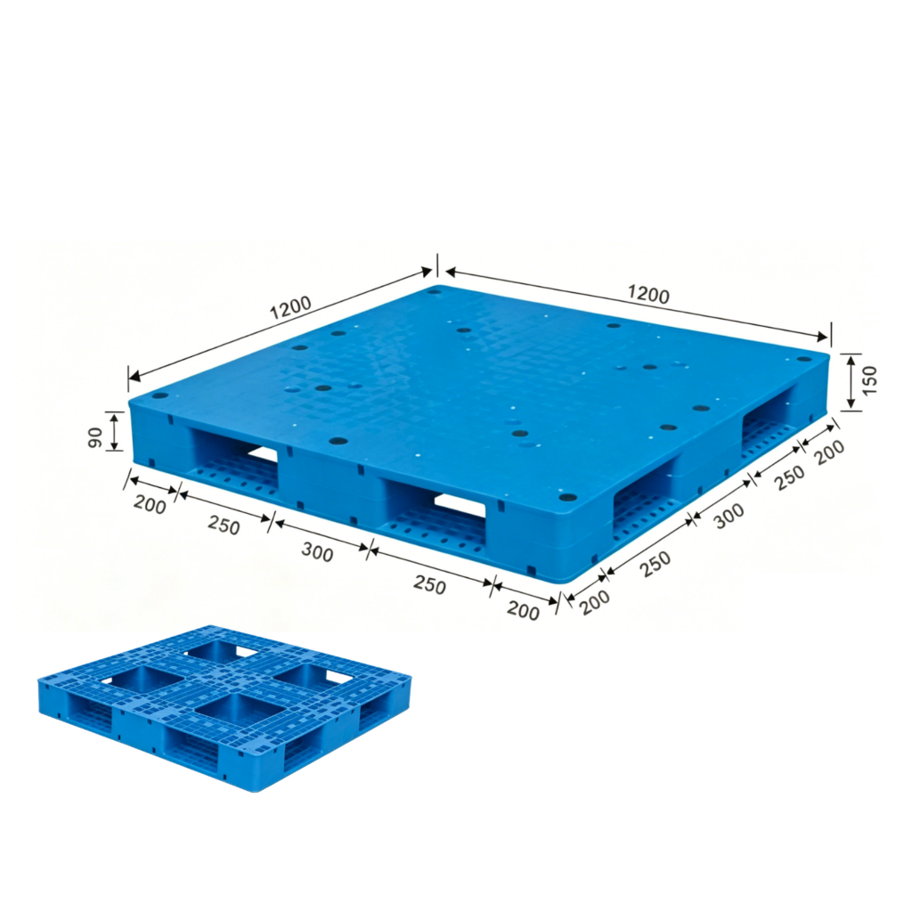 1200 x 1200 6 runner plastic pallets