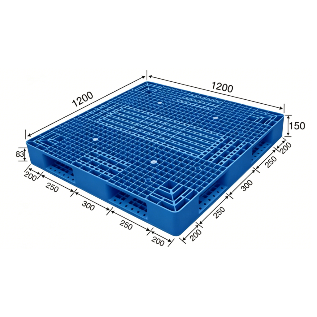1200 x 1200 reversible plastic pallets