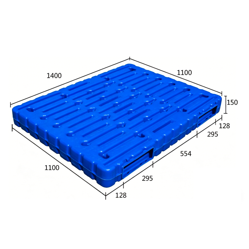 1400 x 1100 reversible plastic pallets