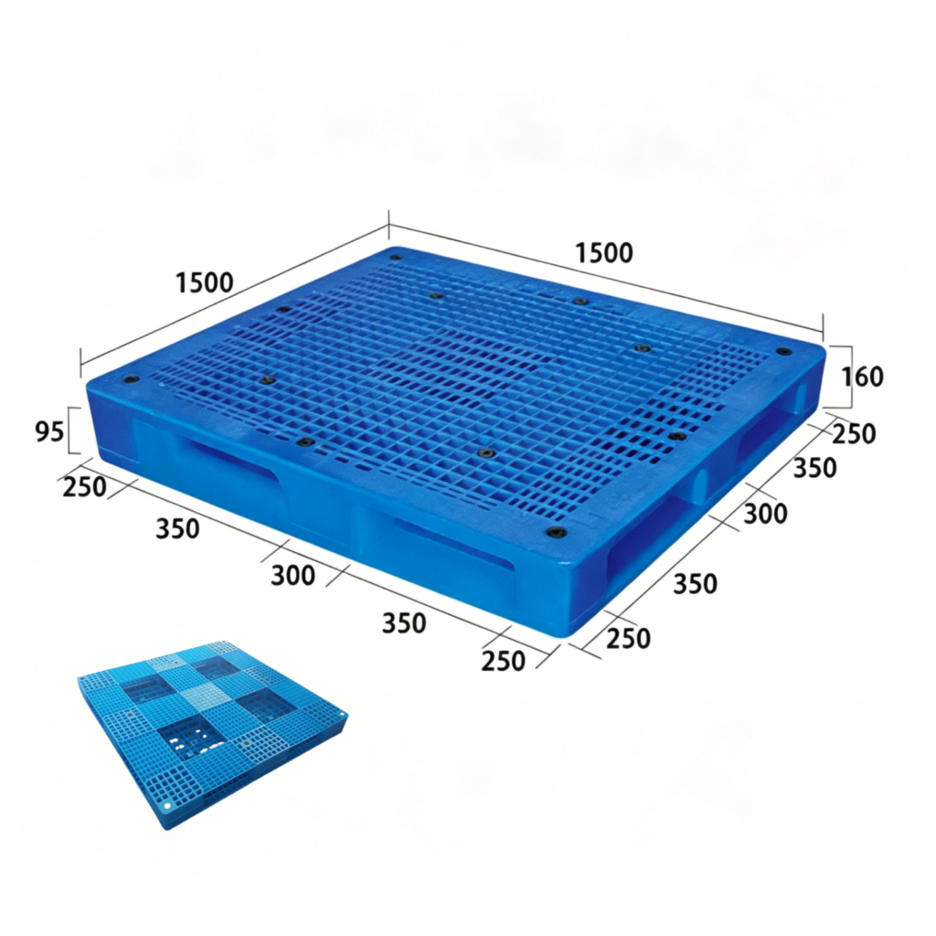 1500 x 1500 6 runner plastic pallets