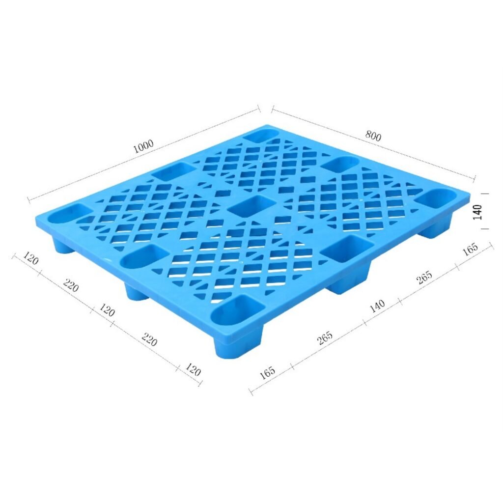 1000X800 9 Legs Lightweight Nestable Plastic Pallets