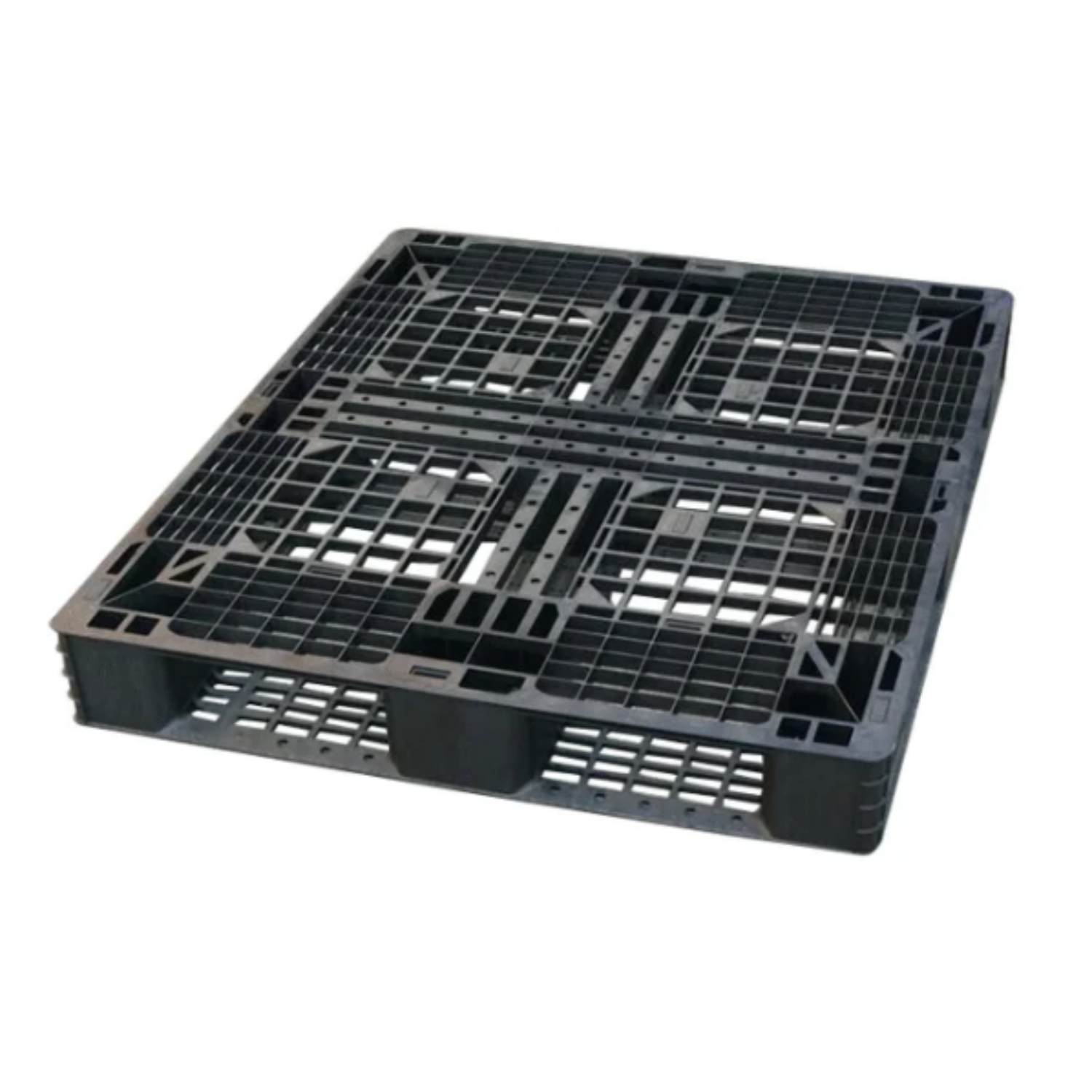 Lightweight plastic pallet for export shipping