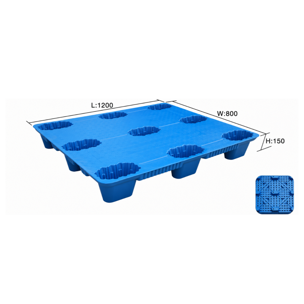 1200 × 800 × 150 mm Export Closed Deck Pallet