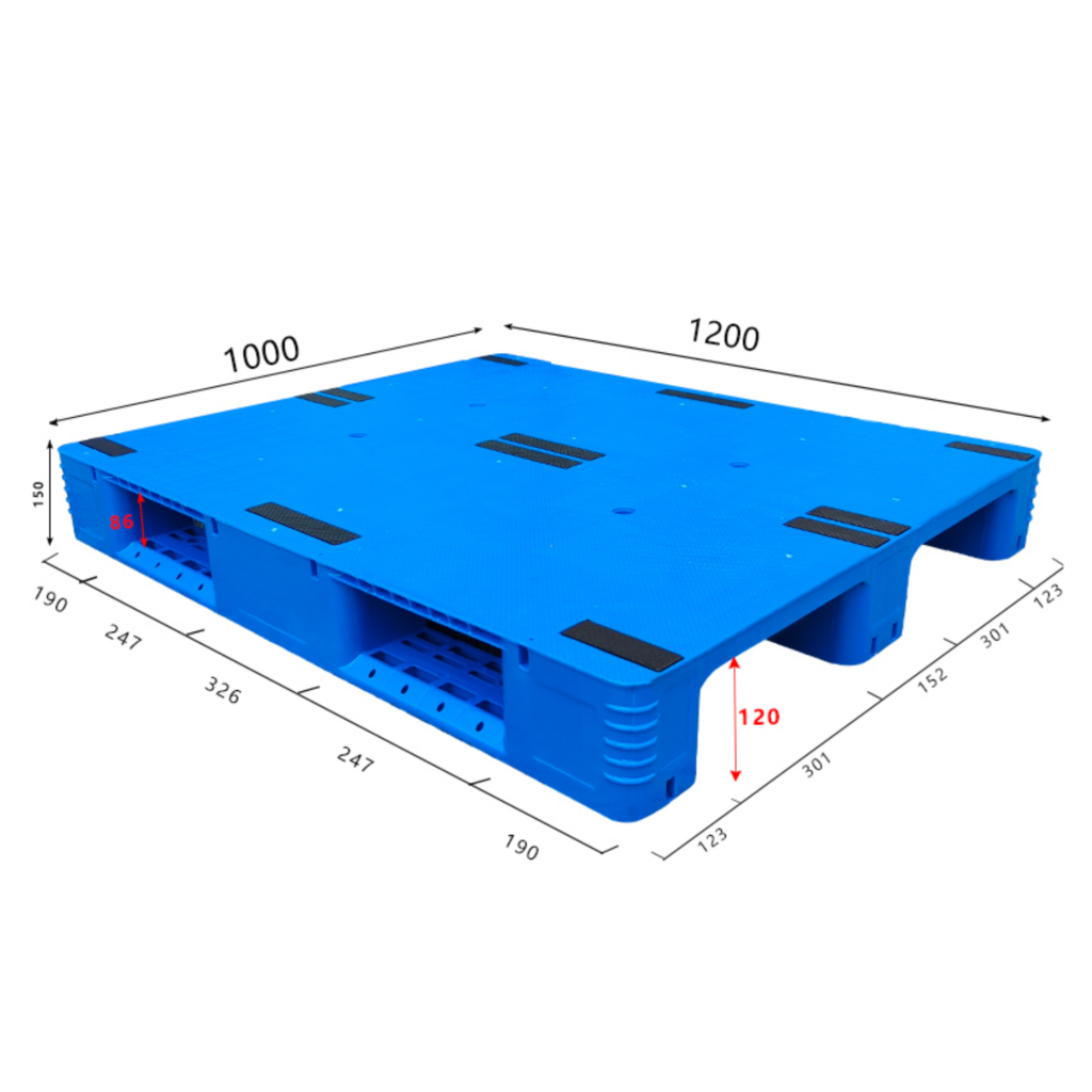 1200 × 1000 × 150 mm ESD Closed Deck Pallet