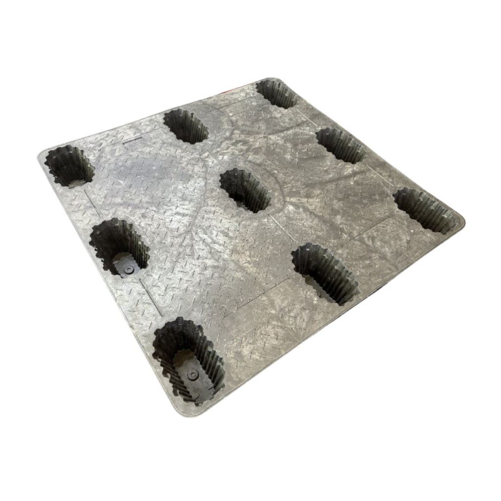 1200 × 1000 mm Recycled Solid Top Nestable Plastic Pallet