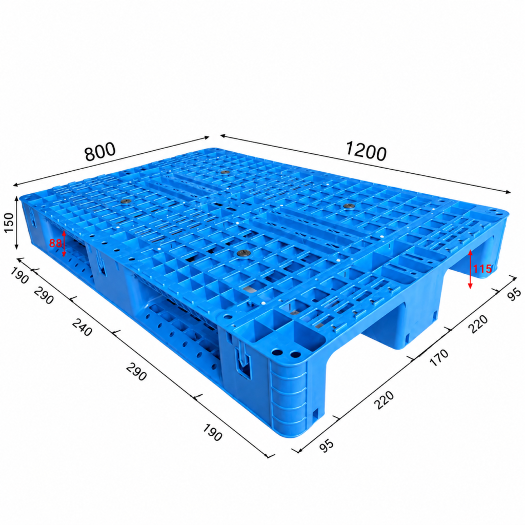 Euro Size Conveyor Plastic Pallet1